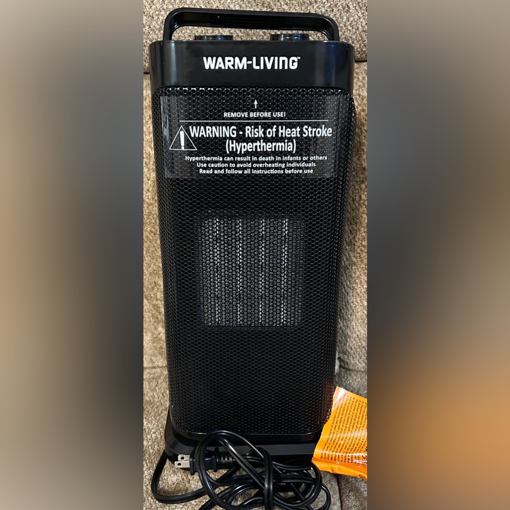 NEW…Warm-Living 16.5” Oscillating Ceramic Space Heater/Fan - Picture 2 of 7